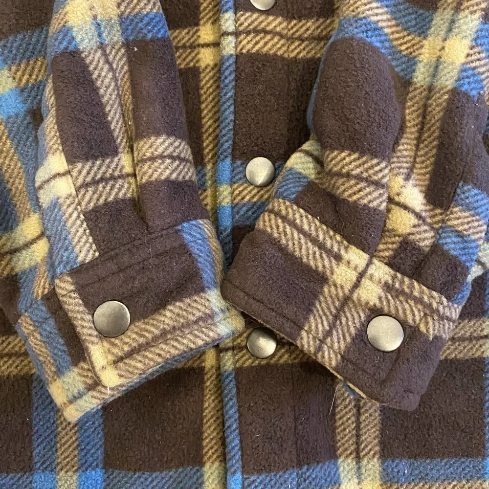 Freedom Foundry Sherpa Line Flannel Jacket Boy's Size M (10-12) - Picture 9 of 12